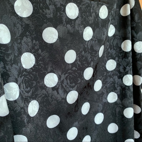 TOPSHOP polka dot black and white cami shift dress - Picture 2 of 4